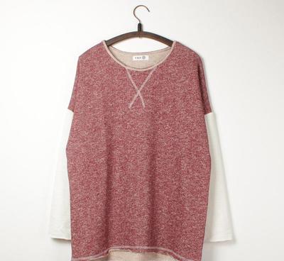 2015春季新款日系个性手撕边拼接款潮T恤 玩味拼接，释放不羁格调